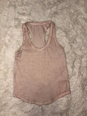 lululemon athletica Pale Blush Textured Racerback Tank
